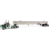 Manufacturer_DCP by First Gear Lowboys & Flatbeds<1/64 Black/Green Peterbilt 389 w/ ERMC Hydra-Steer Trailer & Bridge Beam Load, DCP by First Gear