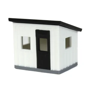 Outback Toys 3D Print & Small Accessories<1/64 Black/White Chicken Coop Shed, 3D Printed