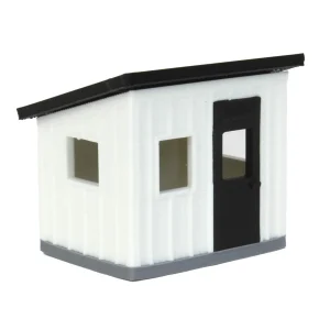 Outback Toys 3D Print & Small Accessories<1/64 Black/White Chicken Coop Shed, 3D Printed