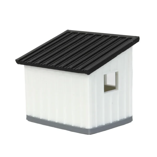 Outback Toys 3D Print & Small Accessories<1/64 Black/White Chicken Coop Shed, 3D Printed