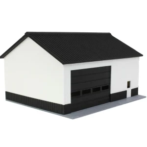 Outback Toys 3D Print & Small Accessories<1/64 Black/White 40ft x 30ft "Papa's Shop" Farm Shed, 3D Printed