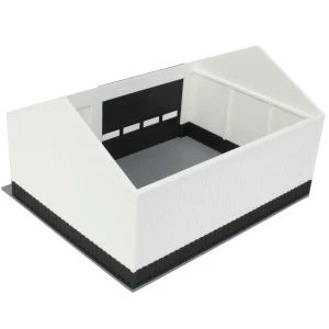 Outback Toys 3D Print & Small Accessories<1/64 Black/White 40ft x 30ft "Papa's Shop" Farm Shed, 3D Printed