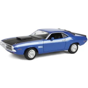 Manufacturer_First Gear, Inc. Cars & Suvs<1/24 Blue 1970 Dodge Challenger T/A 340 Six Pak Car by First Gear