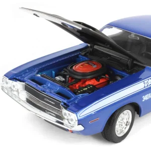 Manufacturer_First Gear, Inc. Cars & Suvs<1/24 Blue 1970 Dodge Challenger T/A 340 Six Pak Car by First Gear