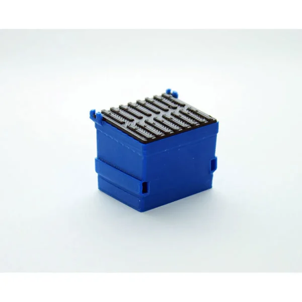 Outback Toys 3D Print & Small Accessories<1/64 Blue Dumpster with Removable black Lid, 3D Printed Plastic