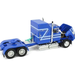 Manufacturer_DCP by First Gear Agricultural Trucks<1/64 Blue Ford LTL 9000 60in Aerodyne Sleeper with Wilson Stockmaster PSAL Livestock Trailer, DCP by First Gear