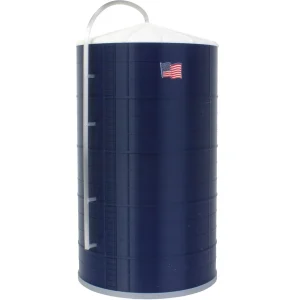 Outback Toys 3D Print & Small Accessories<1/64 Blue Harvest Silo, "Short Blue" 16,000 Bushel 40 Foot x 25 Foot, 3D Printed