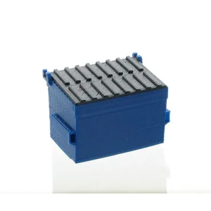 Outback Toys 3D Print & Small Accessories<1/50 Blue Trash Dumpster with Removable Lid, 3D Print