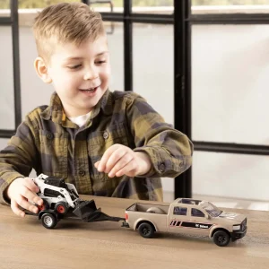 Manufacturer_ERTL Loaders | Pickup Trucks<1/32 Bobcat 7 Piece Construction Set