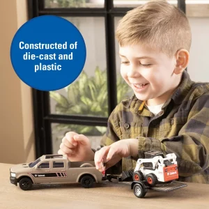 Manufacturer_ERTL Loaders | Pickup Trucks<1/32 Bobcat 7 Piece Construction Set