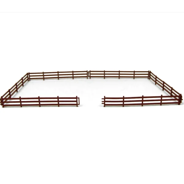 Manufacturer_Standi Toys Standi Toys<1/64 Brown 3 Rail Fence 6in Sections, 6 Pack