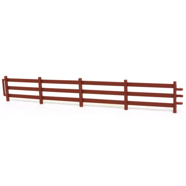 Manufacturer_Standi Toys Standi Toys<1/64 Brown 3 Rail Fence 6in Sections, 6 Pack