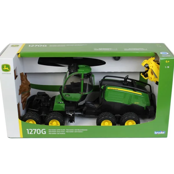 Manufacturer_Bruder Toys Forestry<1/16 Bruder John Deere 1270G Tree Harvester with Trunk