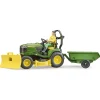 Manufacturer_Bruder Toys Lawn & Garden<1/16 Bruder John Deere X949 Lawn Tractor with Trailer and Gardener