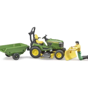 Manufacturer_Bruder Toys Lawn & Garden<1/16 Bruder John Deere X949 Lawn Tractor with Trailer and Gardener