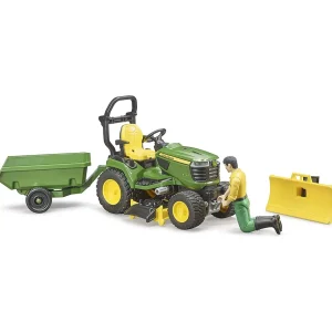 Manufacturer_Bruder Toys Lawn & Garden<1/16 Bruder John Deere X949 Lawn Tractor with Trailer and Gardener