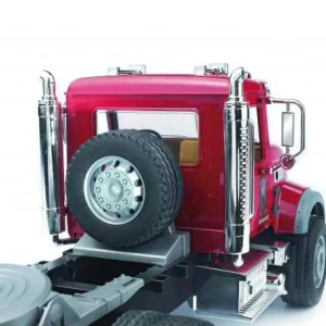 Outback Toys Lowboys & Flatbeds<Bruder Mack Semi Granite Low Loader with JCB Backhoe & Hard Hat Kit