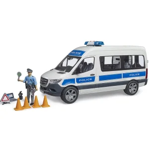 Manufacturer_Bruder Toys Cars & Suvs | Emergency Vehicles<1/16 Bruder MB Sprinter Police Emergency Vehicle with Light & Sound Module