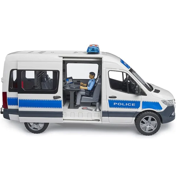 Manufacturer_Bruder Toys Cars & Suvs | Emergency Vehicles<1/16 Bruder MB Sprinter Police Emergency Vehicle with Light & Sound Module