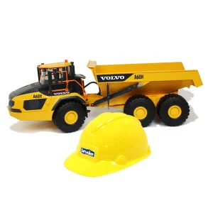 Outback Toys Dump Trucks<1/16 Bruder Volvo A60H Haul Truck with Hard Hat