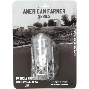 Outback Toys 3D Print & Small Accessories<1/64 Bulk Short Stack Hopper Feed Bin with Auger, 3D Printed