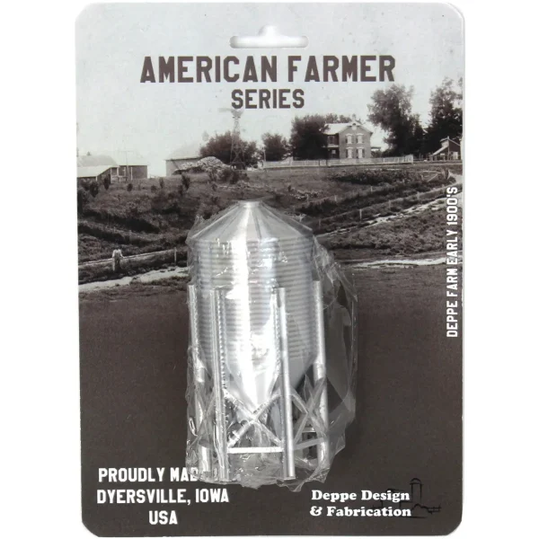 Outback Toys 3D Print & Small Accessories<1/64 Bulk Short Stack Hopper Feed Bin with Auger, 3D Printed