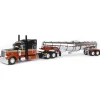 Manufacturer_DCP by First Gear Agricultural Trucks<1/64 Burnt Orange Peterbilt 379 w/ 63in Mid-Roof Sleeper & Polar Deep Drop Tanker, DCP by First Gear