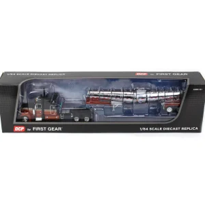 Manufacturer_DCP by First Gear Agricultural Trucks<1/64 Burnt Orange Peterbilt 379 w/ 63in Mid-Roof Sleeper & Polar Deep Drop Tanker, DCP by First Gear