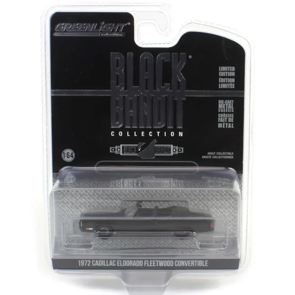 Manufacturer_Greenlight Collectibles Cars & Suvs<1/64 1972 Cadillac Eldorado Fleetwood Convertible, Black Bandit Series 29