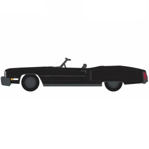 Manufacturer_Greenlight Collectibles Cars & Suvs<1/64 1972 Cadillac Eldorado Fleetwood Convertible, Black Bandit Series 29