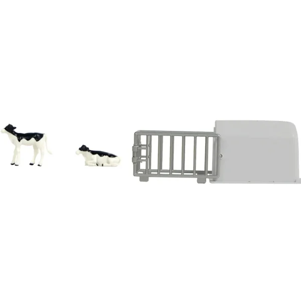 Manufacturer_Universal Hobbies Wooden Barns & Large Accessories | Play Animals & Accessories<1/32 Calf Hut Set with 2 Calves