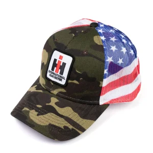 Outback Toys Ih Farmall<Camouflage & American Flag IH Logo Mesh Back Hat