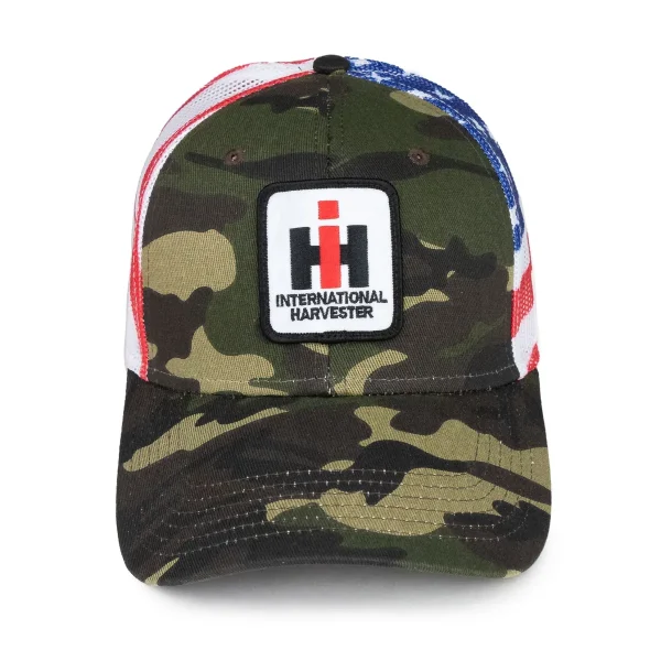 Outback Toys Ih Farmall<Camouflage & American Flag IH Logo Mesh Back Hat