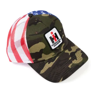 Outback Toys Ih Farmall<Camouflage & American Flag IH Logo Mesh Back Hat