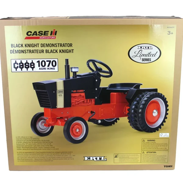 Manufacturer_ERTL Ih Farmall & Case Ih<Case 1070 Agri King Black Knight Demonstrator Pedal Tractor, ERTL Limited Series
