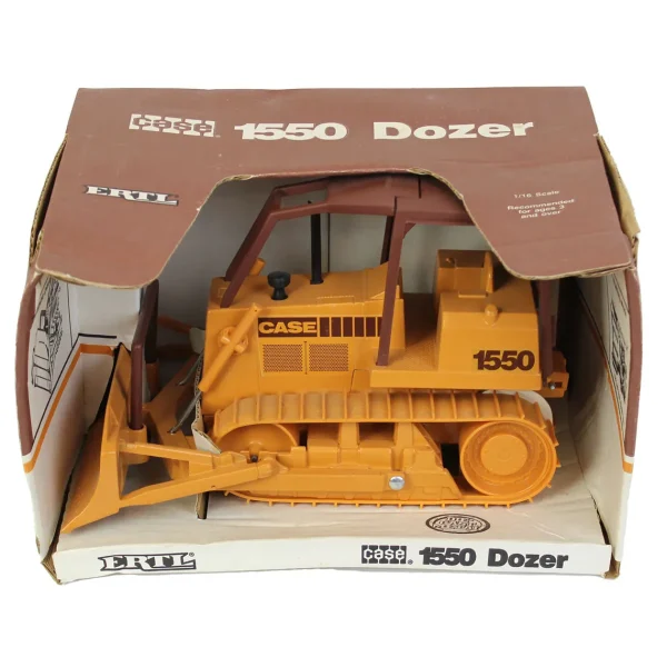 Manufacturer_ERTL Crawlers & Dozers<1/16 Case 1550 Dozer with Blade in Brown Box by ERTL