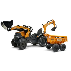 Manufacturer_Falk Ih Farmall & Case Ih<Case 580 Super N Pedal Backhoe with Front Loader, Rear Excavator & Trailer