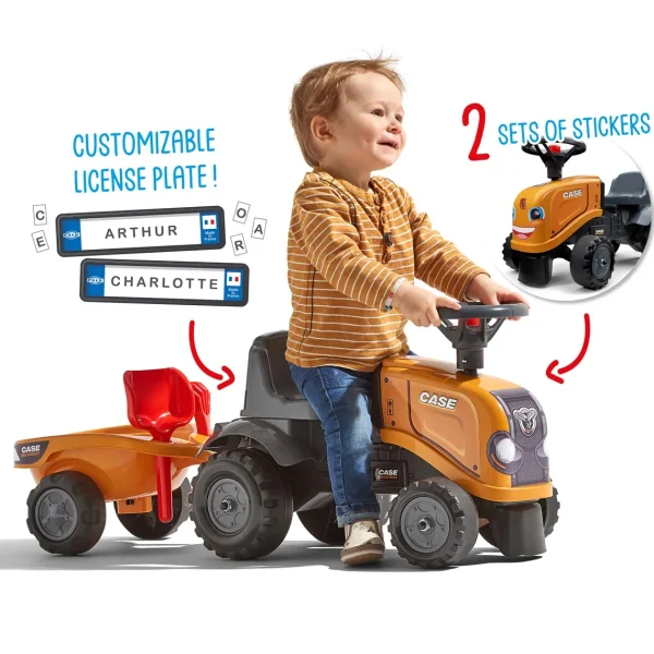 Manufacturer_Falk Ih Farmall & Case Ih<Case CE Construction Push Along with Trailer with Tools!