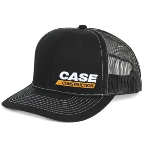Outback Toys Case Ih & Ji Case<Case Construction Black Canvas Cap with Black Mesh Back