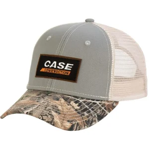Outback Toys Case Ih & Ji Case<Case Construction Gray Hat with Mesh Back & Camo Visor