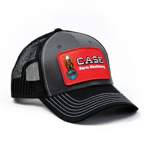 Outback Toys Case Ih & Ji Case<Case Farm Machinery Old Abe Gray & Black Hat with Mesh Back