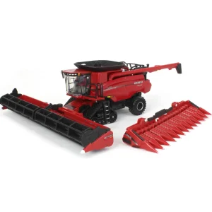 Manufacturer_ERTL Combines & Harvesters<1/64 Case IH 7250 Tracked Combine with Corn & Grain Heads, ERTL Prestige Collection