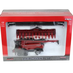 Manufacturer_ERTL Combines & Harvesters<1/32 Case IH AFS Connect 9250 Tracked Combine with Corn & Grain Heads, ERTL Prestige Collection