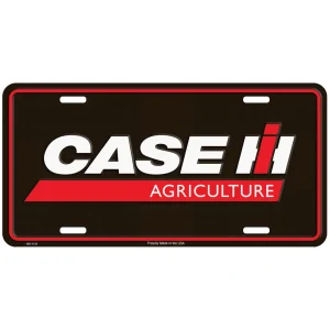 Outback Toys Tools & Auto<Case IH Agriculture 12in x 6in Black License Plate