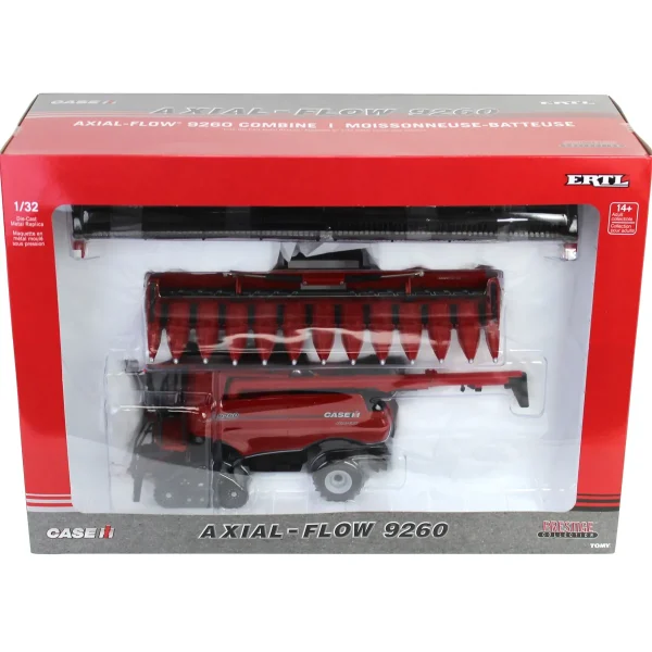 Manufacturer_ERTL Combines & Harvesters<1/32 Case IH Axial-Flow 9260 Tracked Combine with Corn & Grain Heads, ERTL Prestige Collection