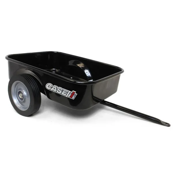 Manufacturer_ERTL Ih Farmall & Case Ih | Wagons & Other Trailers<Case IH Black Steel Pedal Trailer by ERTL