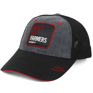 Outback Toys Case Ih & Ji Case<Case IH Built By Farmers Gray & Black Mesh Back Hat