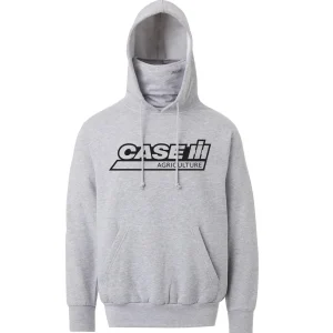 Outback Toys Case Ih & Ji Case<Case IH Gray Neck Gaiter Hooded Sweatshirt