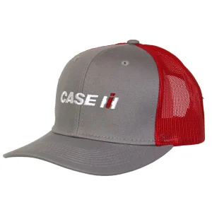 Outback Toys Case Ih & Ji Case<Case IH Gray Twill Cap with Red Mesh Back