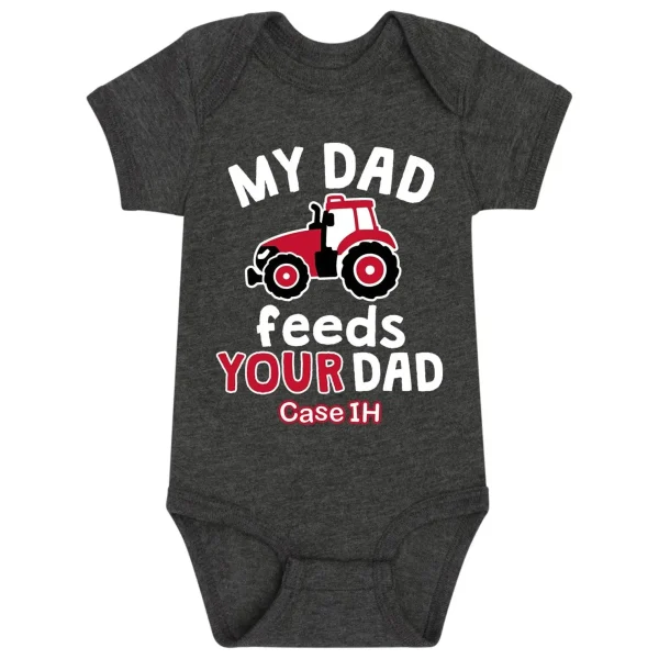 Outback Toys Ih Farmall<Case IH My Dad Feeds Your Dad Infant Onesie